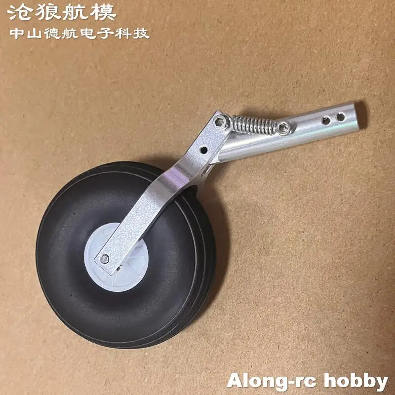 Train d'atterrissage à Double ressort D5 ou D4, 2 pièces, 125mm, avec roue en PU de 2.75 pouces, pour avion RC de 3 à 6kg, pièce de bricolage