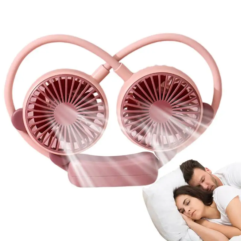 Neck Air Conditioner 2 Speeds Adjustable USB Rechargeable Personal Fan Folding Neck Cooling Fan USB Rechargeable Personal Fan