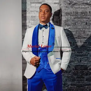 Royal Blue And White Suit AliExpress