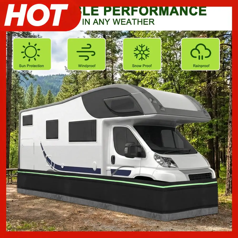 

Ветрозащитные юбки-ограждения для прицепов, простая установка, утолщенные, для мобильных домов, 39,37 футов (высота) x 85,3 футов (длина), для садов и использования на улице