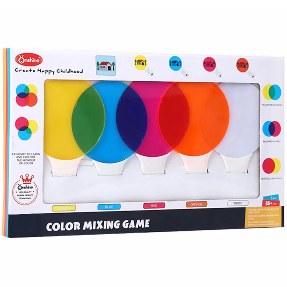 

Color Filter Boards Kids Cognitive Toys Plate Filters Abs Cognition Material Montessori Educational Optics Science Toy Storage