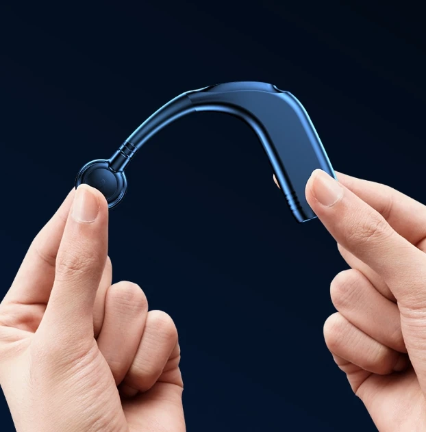 سماعات أذن M-99 للأعمال متوافقة مع البلوتوث V5.2 سماعات رأس لاسلكية تدعم ميكروفون عالي الدقة يدويًا لسماعات iPhone أحادية الجانب