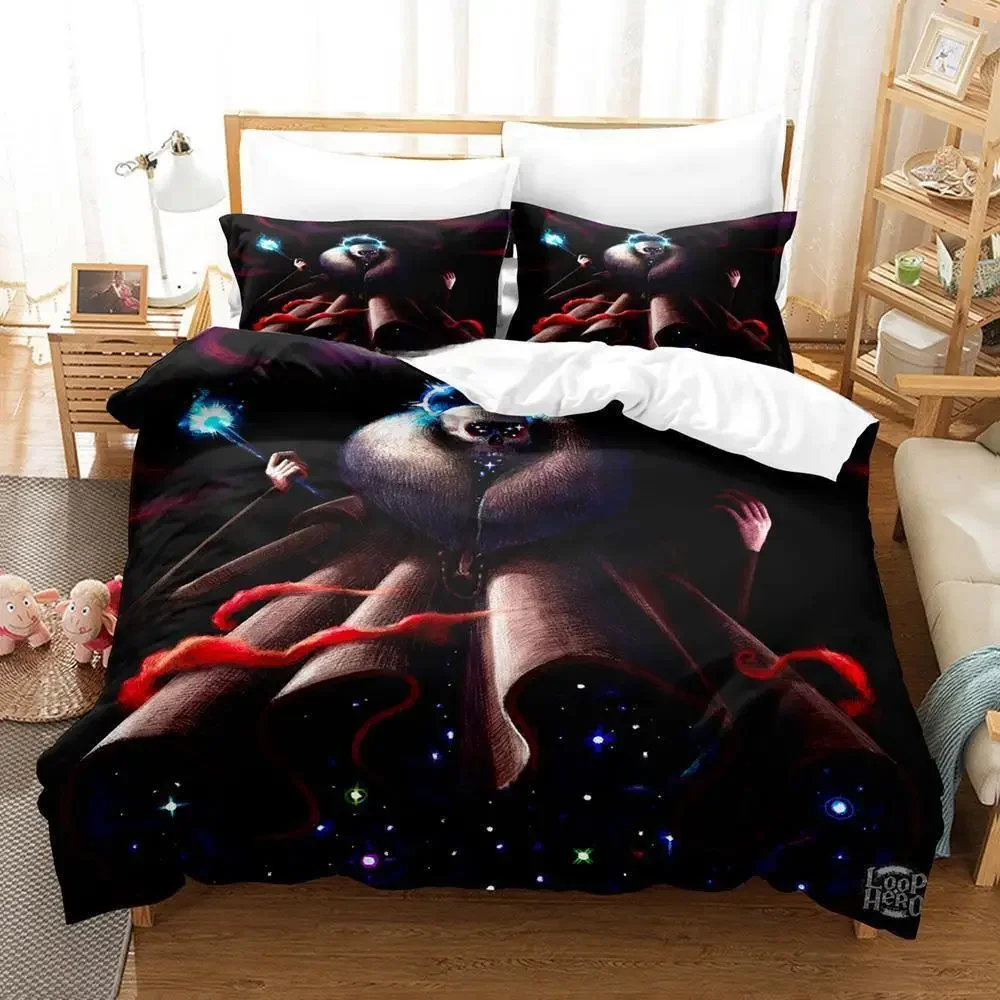 

Loop Hero Bedding Set Single Twin Full Queen King Size Bed Set Adult Kid Bedroom Duvet Cover Sets 3D Print Anime Bed Sheet Set