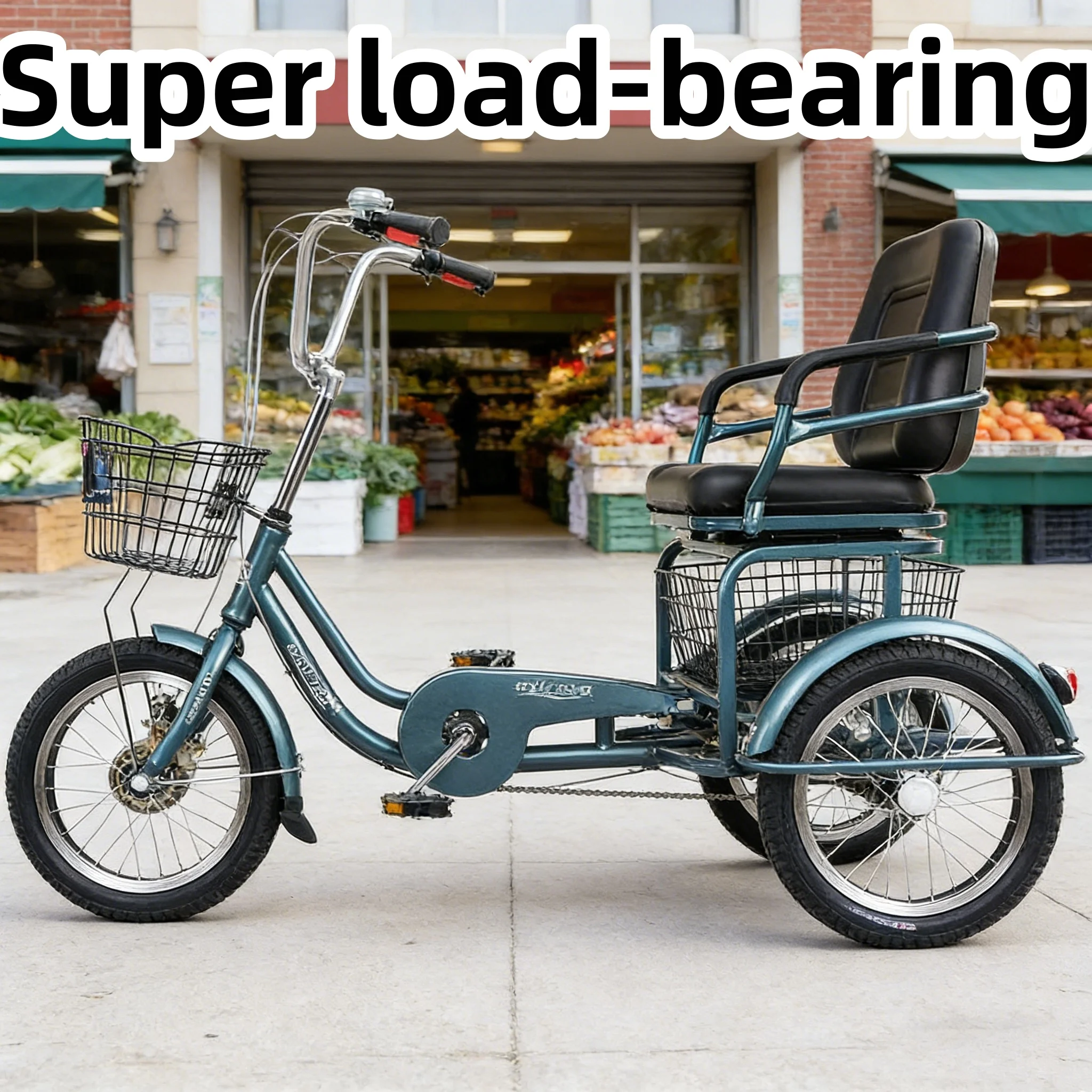 

Очень большое сиденье, регулируемое по высоте, суперамортизирующее, удобно для поездок по разным типам дорог, прочная рама из углеродистой стали.