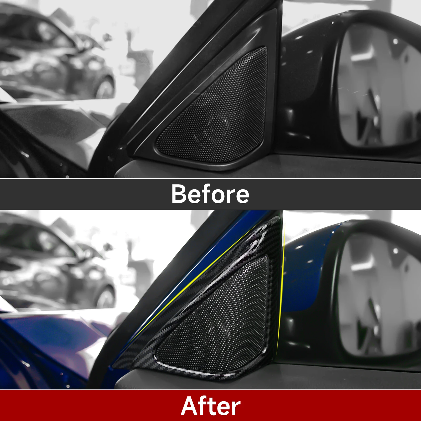 Auto-Mittelkonsole, Schalthebel, Lenkradverkleidung für Honda Accord 10. Generation 2018-2022 Zubehör. ABS-Kohlefaser-Innenausstattung. – Detail 18