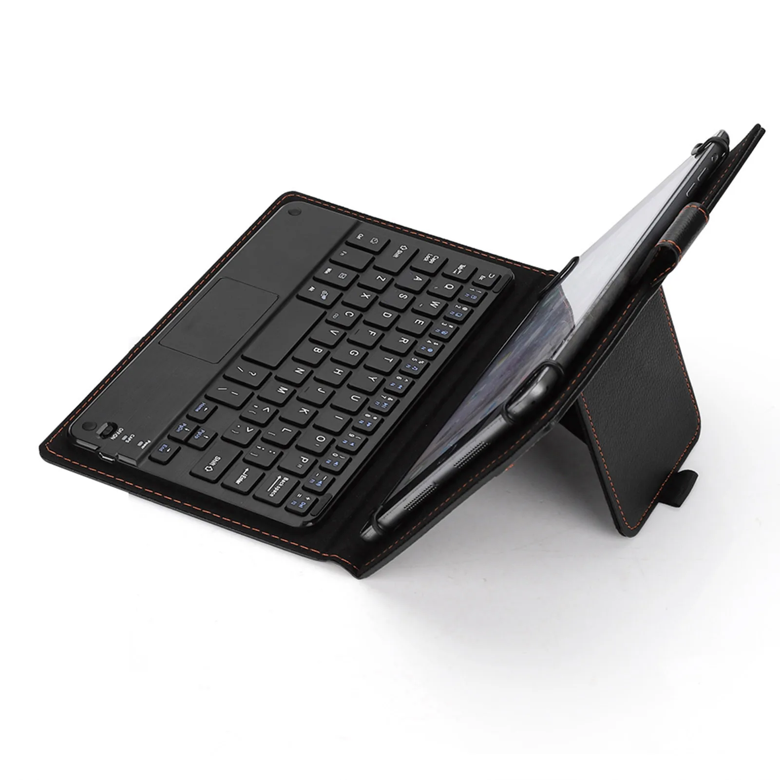 Ultra Slim Bluetooth Keyboard 7/8in 75‑hour Working Bluetooth Touchpad Keyboard with Protective Case for Android/iOS/Windows