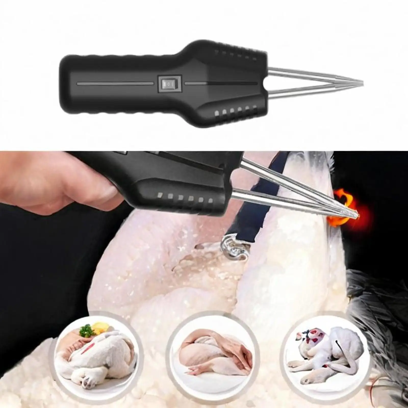 

Electric Poultry Plucker Portable Feather Remover for Poultry Chicken Turkey