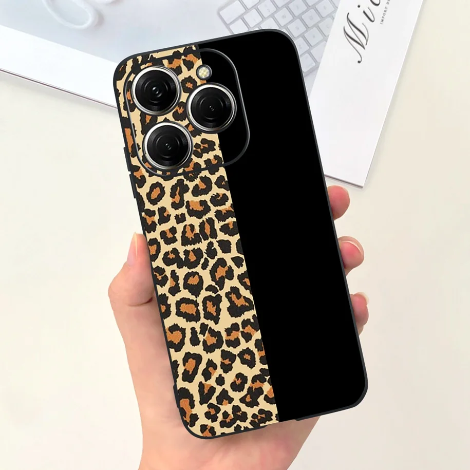 For Tecno Spark 20 Case Spark 20C Cover Fashion Flower Love Heart Shockproof Silicone Bumper For Tecno Spark 20 Pro Spark20 Case