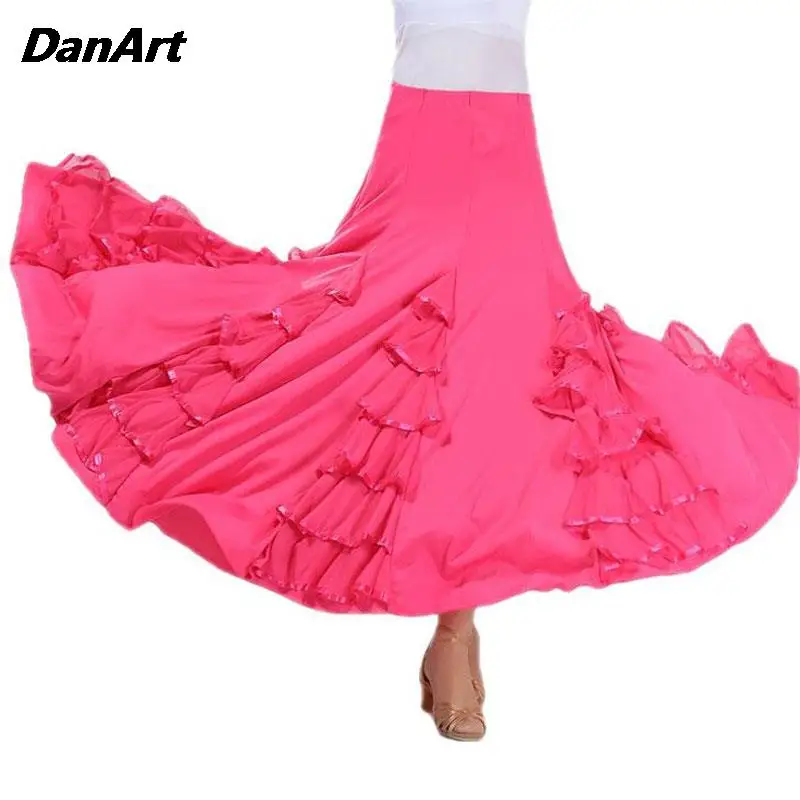 

Modern Dance Hot Sale Competition Dress Elegant Waltz Salsa Rumba National Standard Dance Dress Social Dance Practice Long Skirt