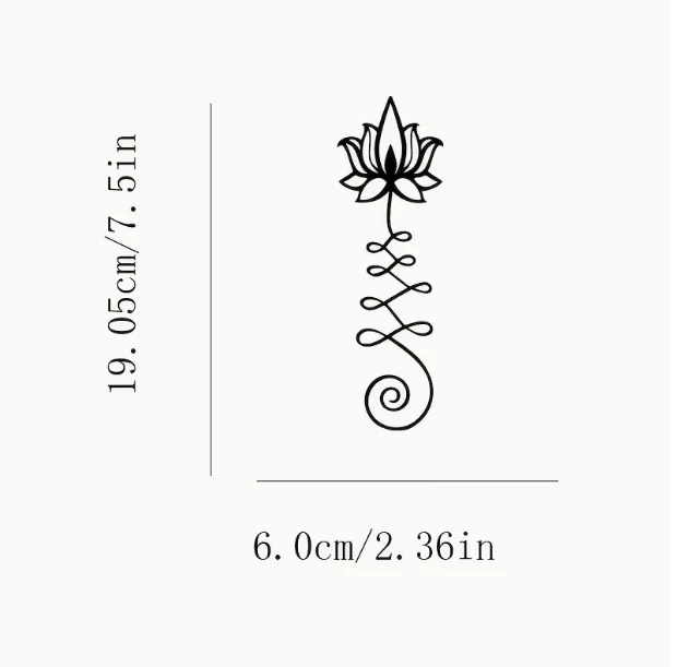 Vinyl Decal Car Sticker, Featuring a Lotus Pattern, Perfect for Vehicle Decoration, Designed to Be Long-Lasting, Symbolizing Yoga Enthusiasts