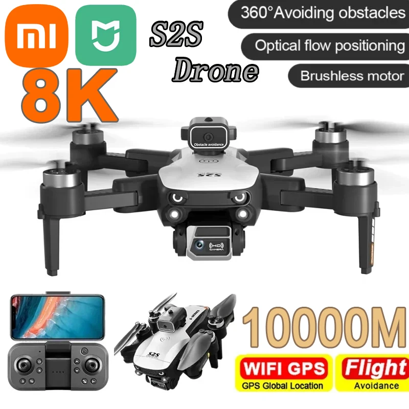 Xiaomi MIJIA S2S 8K 5G GPS HD Aerial Photography Dual-Camera Omnidirectional Obstacle Brushless Avoidance Drone Toys Quadcopter