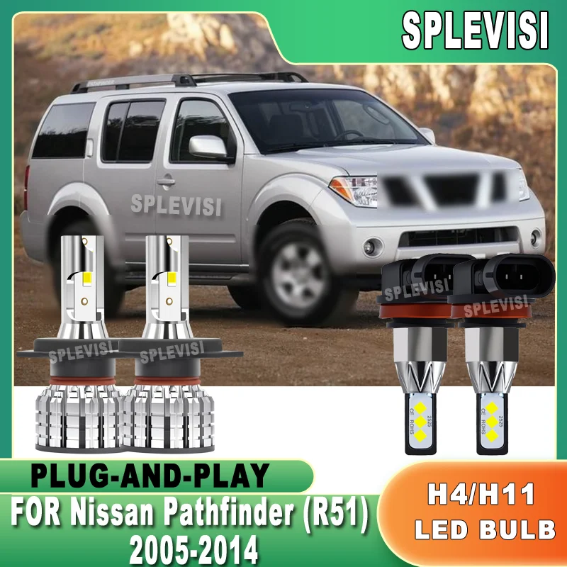 

Improved Night Driving Stability 2-4pcs LED Headlight Fog Light For Nissan Pathfinder (R51) 2005 2006 2007 2008 2009 2010-2014