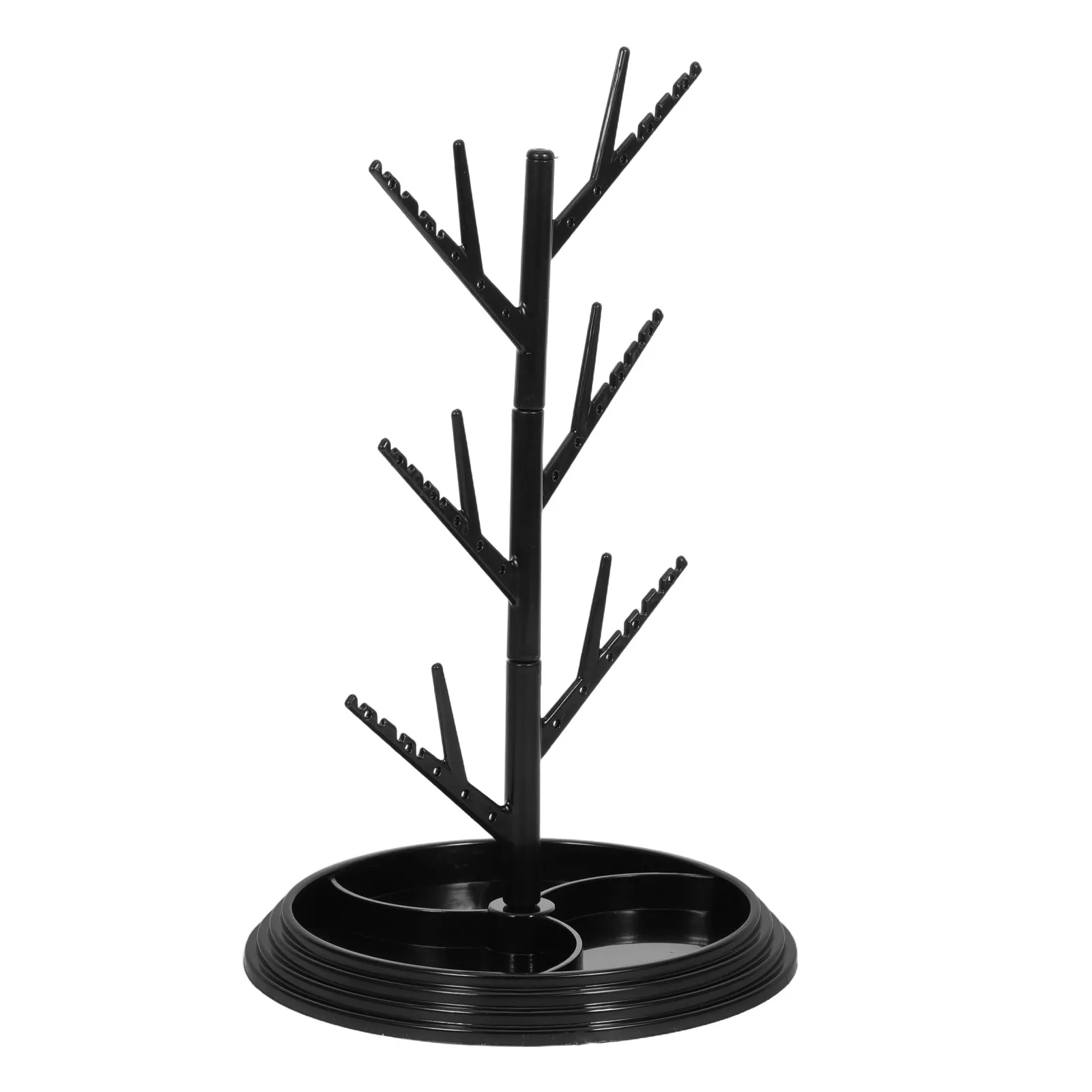 

Small Keychain Display Rack 9.75 Sturdy Plastic Jewelry Organizer Stand Hanging Holder for Necklace Bracelet Earring Watch Home