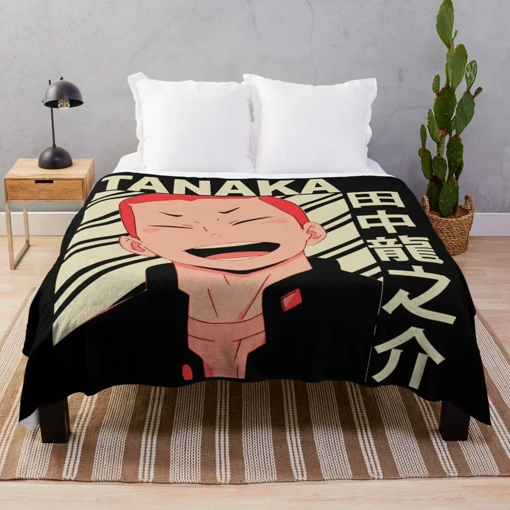 

Tanaka Ryuu - Vintage Art Throw Blanket Furry Luxury Sofa Throw Loose Blankets