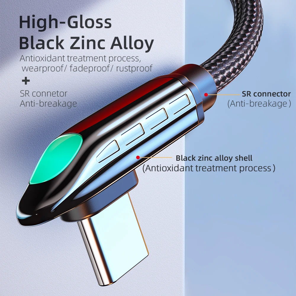 Essager PD 66W USB C a USB tipo C cavo caricabatterie rapido per Xiaomi Poco3 MacBook iPad Samsung Huawei Wire per la ricarica del telefono