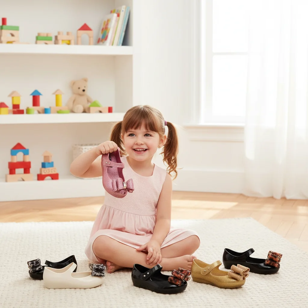 

Summer Children's Fish Mouth Jelly Shoes Baby Kids Baotou Sandals Princess Girls' Baby Soft Soled Rivet Bow Beach Shoes