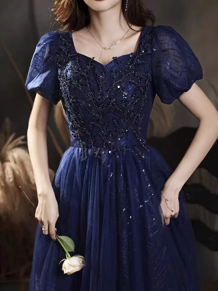 

Вечернее платье больших размеров для пышных девушек, скрывающее живот, с завышенной талией, в корейском стиле, с цветочным принтом, длиной в пол, из полиэстера