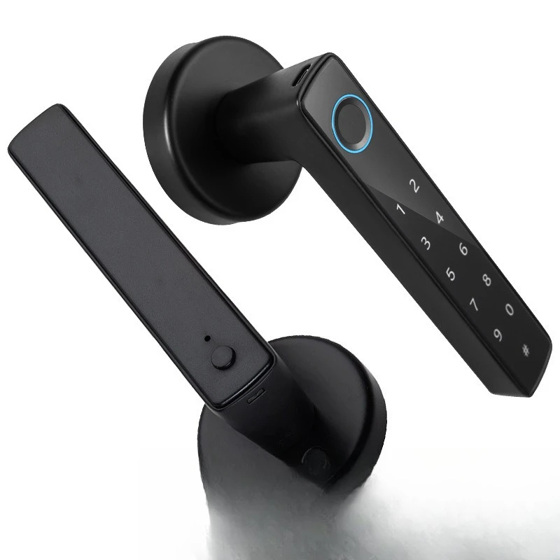

Smart handle lock Household indoor door Electronic password lock Office anti-theft fingerprint