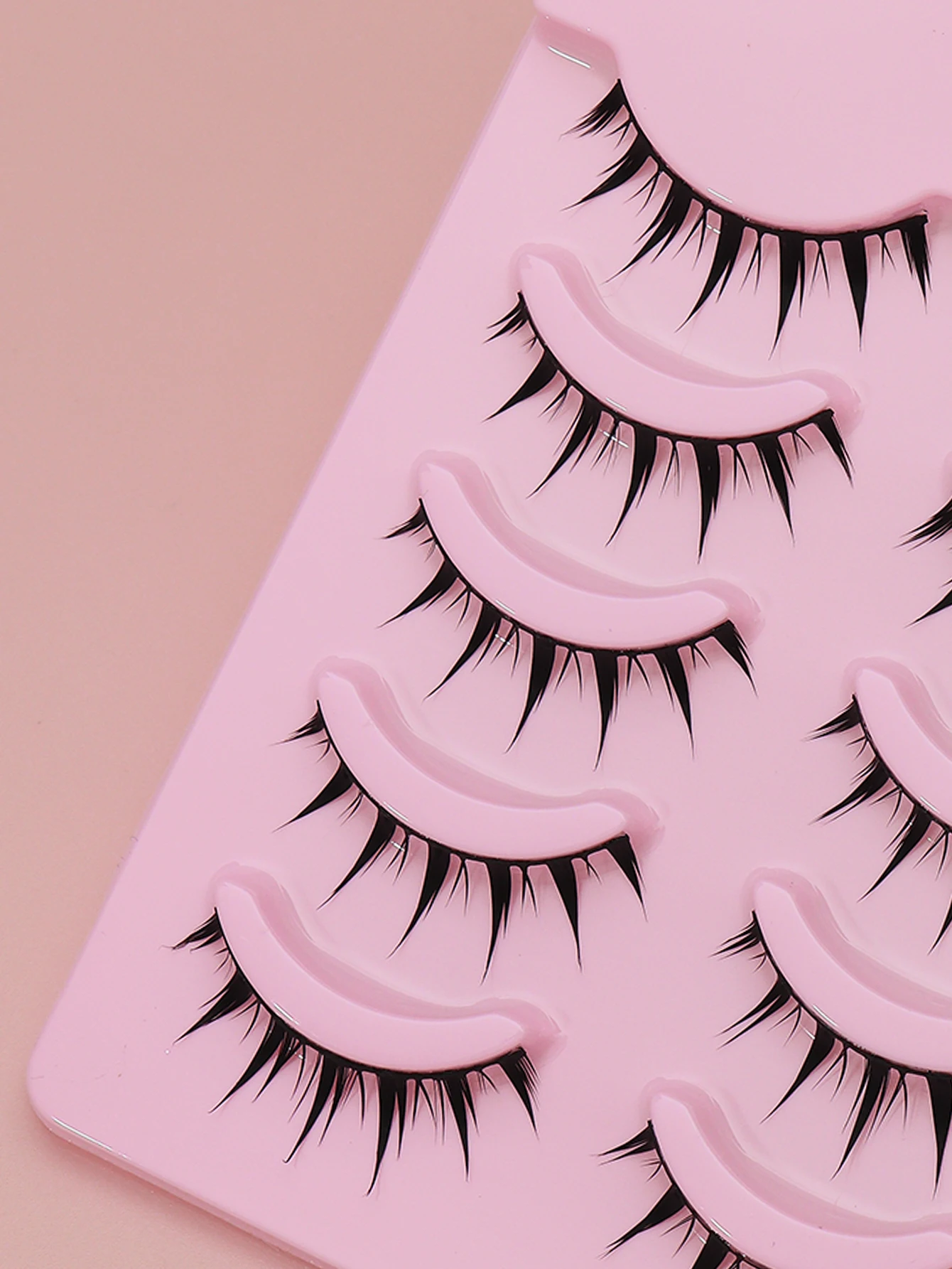 10 paar C-curl wimpers met gevleugelde uiteinden, langwerpig, natuurlijke lange manga-wimpers, nepwimpers, make-up