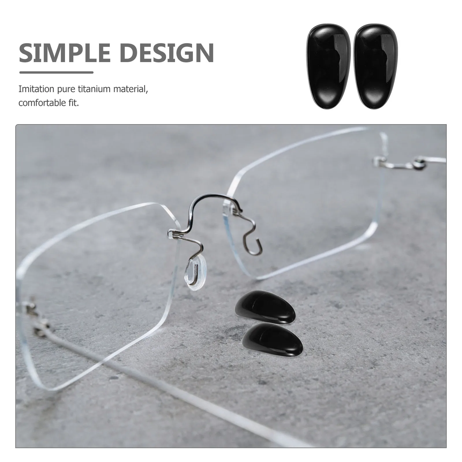 

Pads Metal Accessories Glasses Cushions Anti-Slip Comfort Fit for Frames Sunglasses Replacement Pad Cushion for Glasses