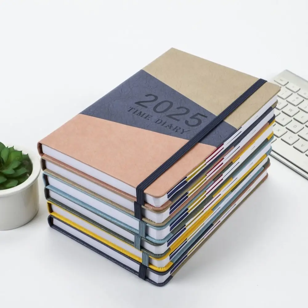 A5 Блокнот-планировщик на 2025 год, цвет мозаики, 156 страниц, блокнот-планировщик на 12 месяцев, простая бумага, журнал на 2025 год, блокноты для офиса