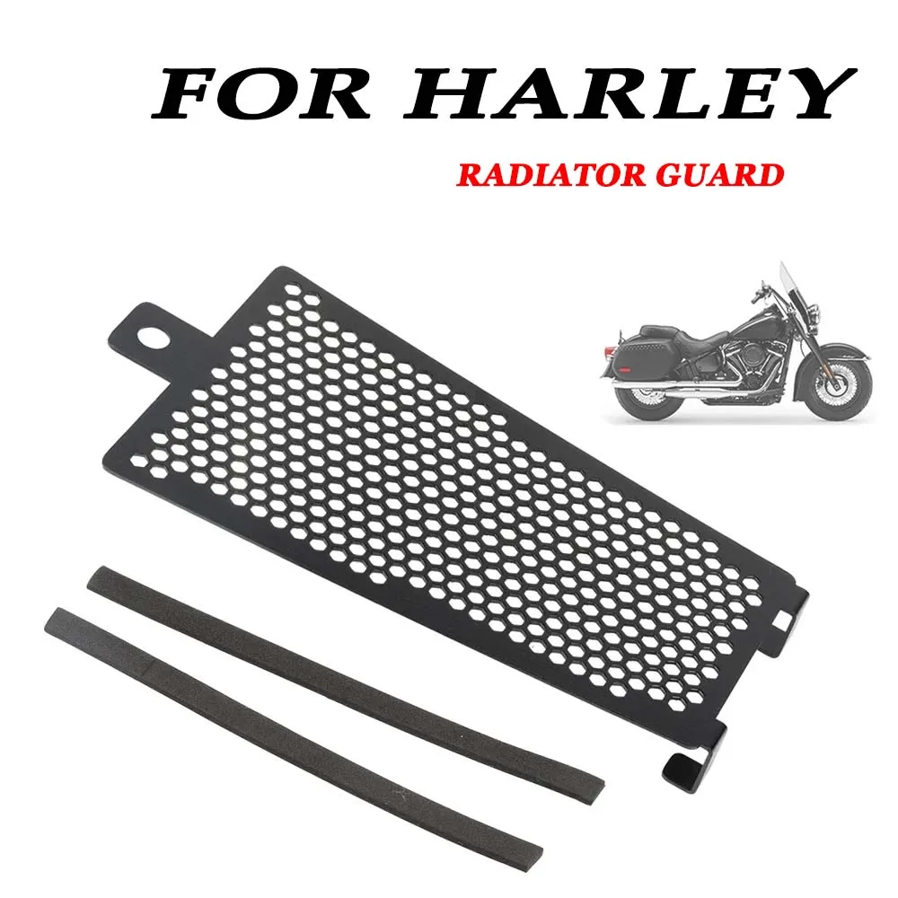 For Harley Softail Fat Boy Glide FLSB Slim FLSL Street Bob 114 FXBBS Motorcycle Radiator Guard Protector Oil Cooler Grille Cover