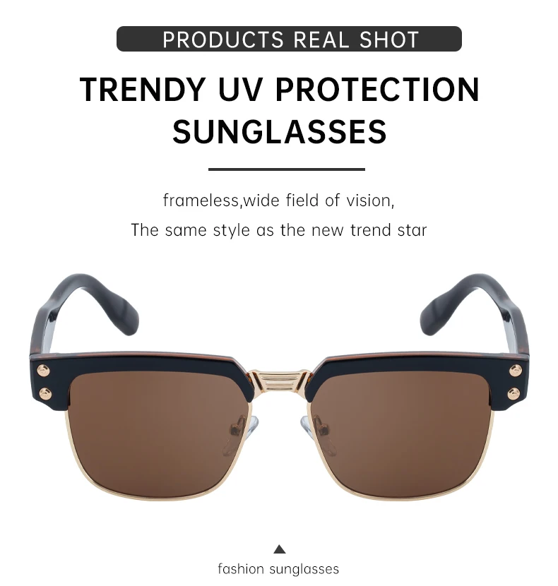 Steampunk Polarisierte Quadratische Sonnenbrille für Herren 2026 Luxusmarke Vintage Punk Metall Outdoor UV400 Sonnenbrillen Klassische Fahrbrillen – Detail 6
