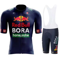 Men's Mtb Clothing Cycling Uniform Man Clothes 2025 Red Bull Professional Shirt Outfit Bib Mens Sportswear Bycicle Male Jacket
