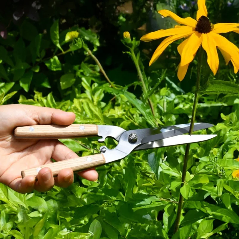 Stainless Steel Floral Pruning Shears Sharp Straight Blade Garden Flower Trimming Scissors Plant Cutting Flower Gardening Tools