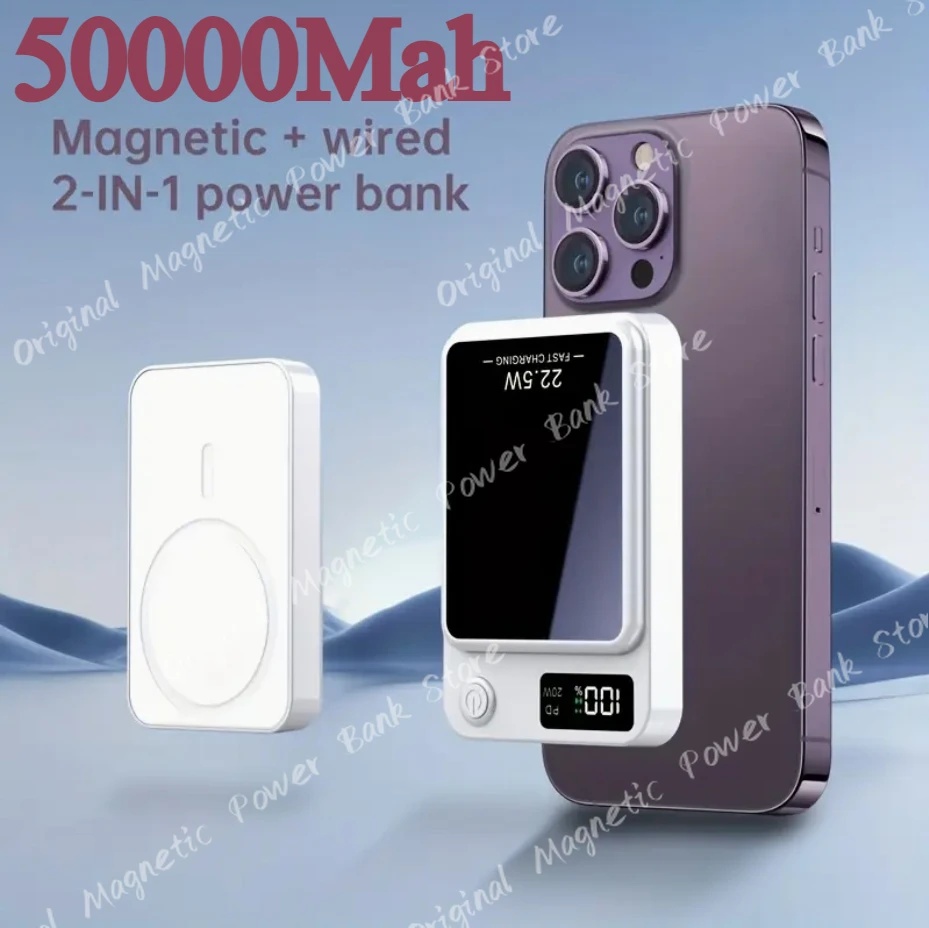 

22.5W Mini Magnetic Power Bank for IPhone 16 15 Magsafe Wireless Fast Charging External Battery Pack Portable Charger Power Bank