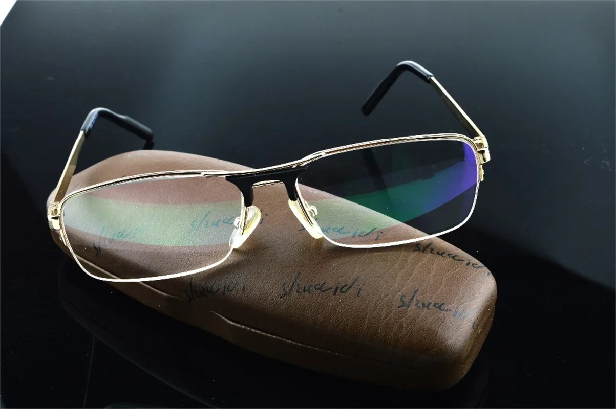 Real New Designer Crystal Titanium High Quality Aviation Style Minister Oculos Reading Glasses +1 +1.50 +2.0 +3.0 +3.5 +4