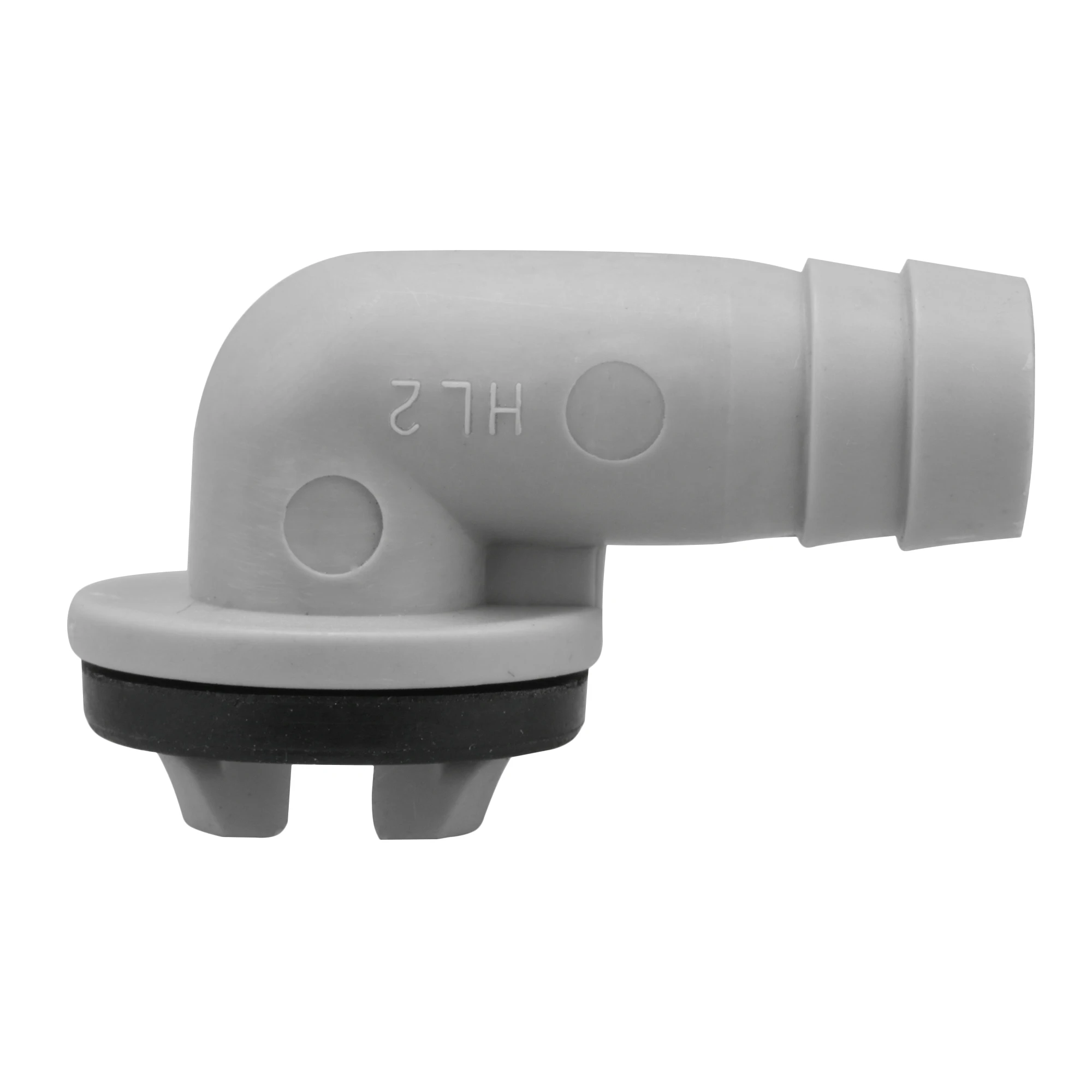 5 Pieces 1.4cm ID AC Drain Hose Adapter Elbow Fitting with Rubber Ring