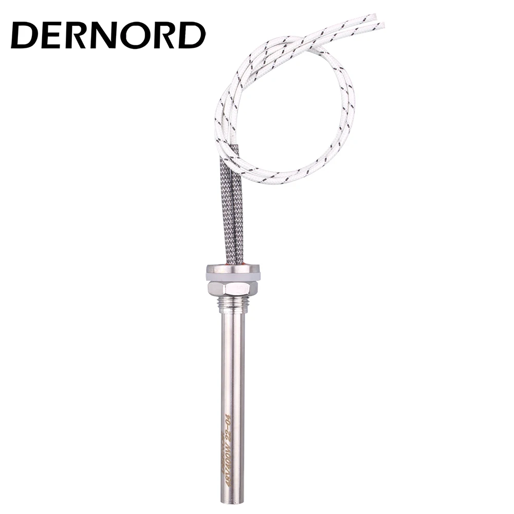 DERNORD 36v 48v Cartridge Heater M14 Stainless Steel DC Tubular Heater Resistance Immersion Water Heating Element 200w/400w