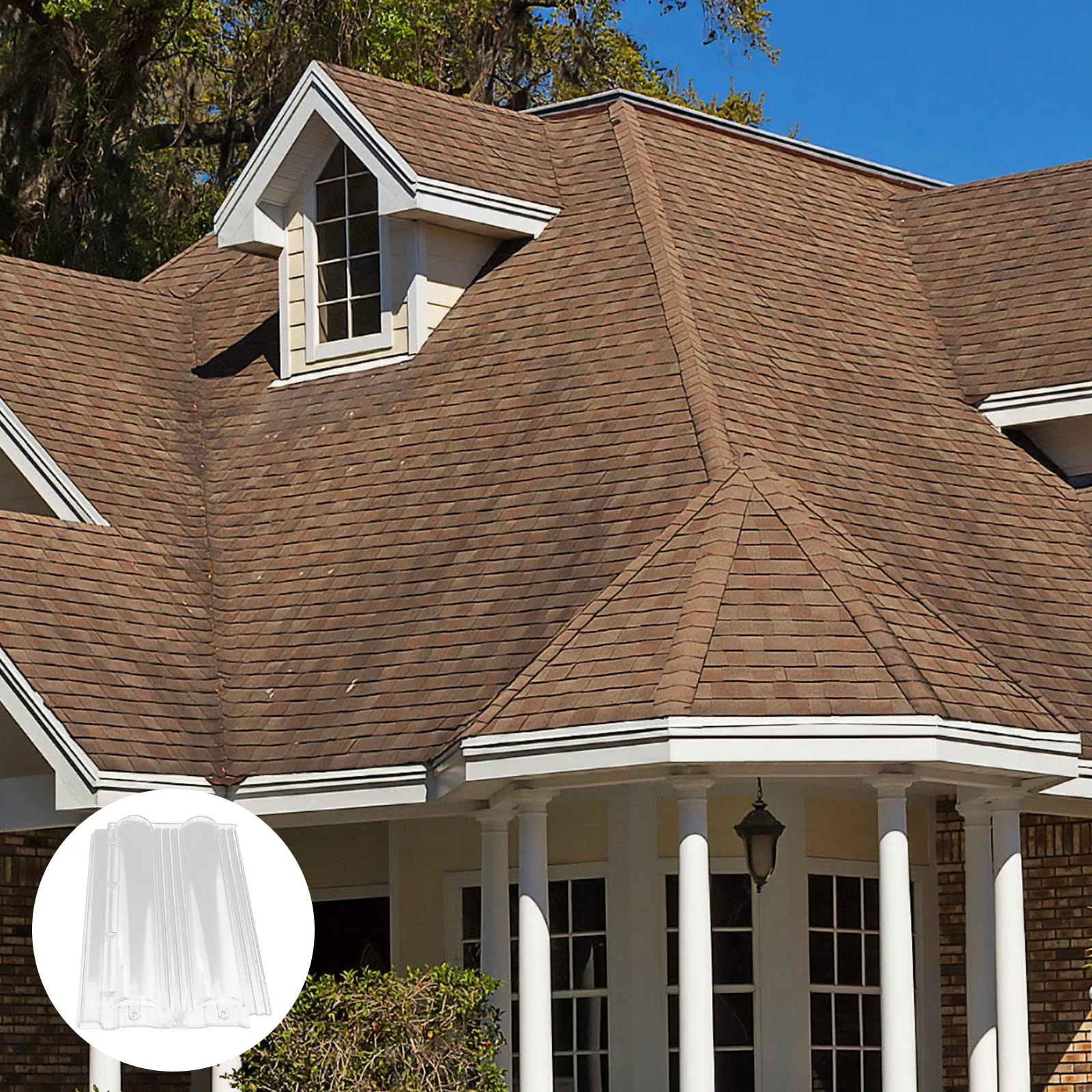 لوحة تسقيف موجة شفافة من الزجاج العضوي لغرفة الشمس الدفيئة حامل نباتات سقف لوحة زجاجية بديلة لسقف الدفيئة