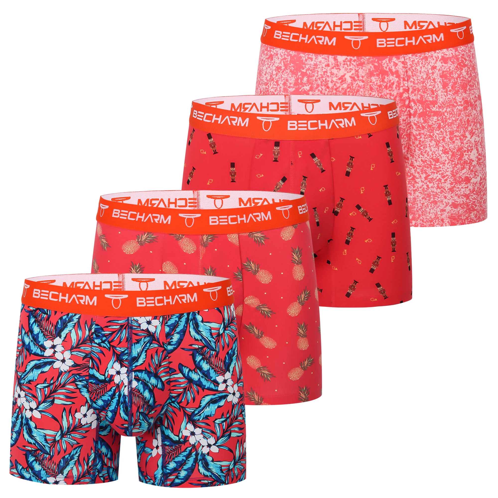 

Мужские короткие трусы-боксеры, мягкое удобное хлопковое нижнее белье премиум-класса, разноцветные плавки