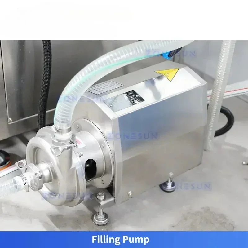 ZONESUN ZS-VTZL100 Riempitrice automatica per liquidi a 6 ugelli Riempitrice per pompa centrifuga