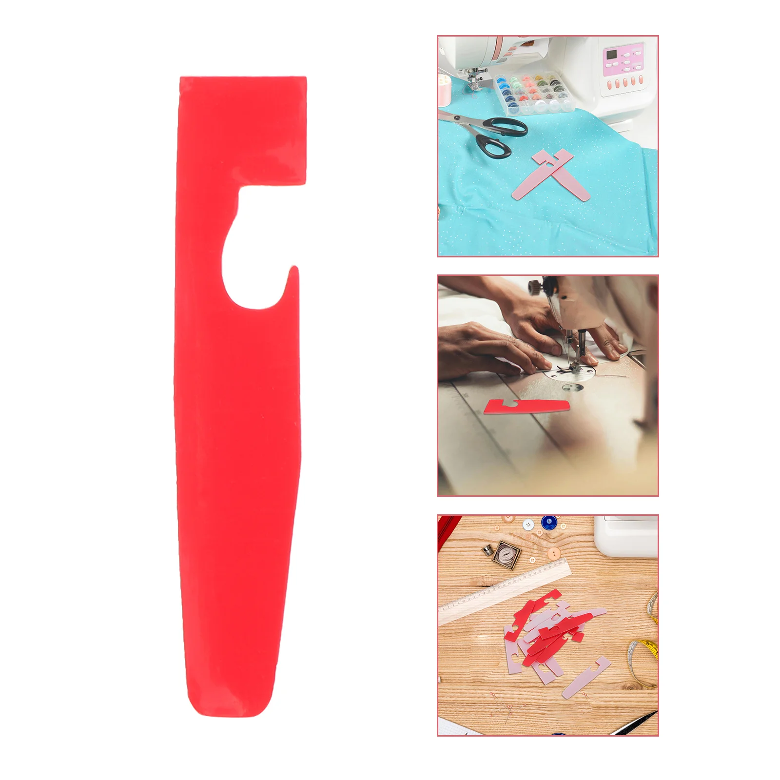 

40pcs Overlock Presser Foot Pad Plastic Stick-On Sewing Machine Accessory Adhesive Bottom Sticker For Fabric Edge Locking