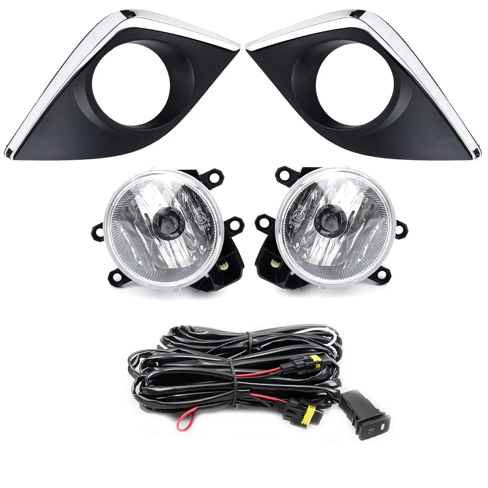 For Toyota Corolla/Altis 2014 2015 2016 US-Version Halogen Bumper Fog Lights Driving Lamps w/Switch and Kits Pair Set Left+Right