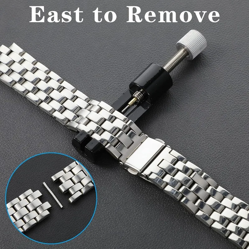 A03F Watch Link Removal Kit 3-Piece - Watch Band Adjustment Tool, Bracelet Pin Remover & Replacement Spring Bar for Sizing Strap