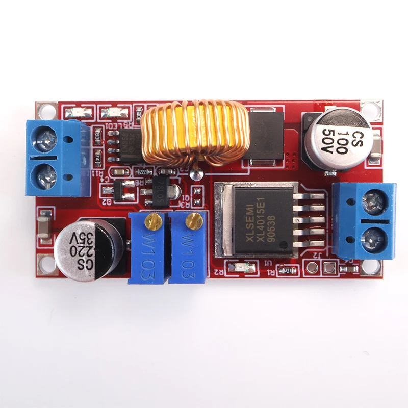 XL4015 DC-DC محول فرق الجهد 5A قابل للتعديل تنحى وحدة الطاقة 4-38 فولت إلى 1.25-36 فولت الجهد المنظم مع الفولتميتر #6