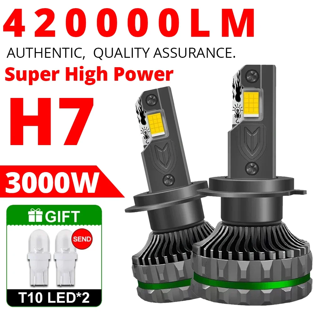 Car H7 H4 LED Headlight Bulb H1 420000LM 6000K Fog Lights Headlamp Bulb H7 H11 Canbus 9005/HB3 9006/HB4 Accessories for Auto SUV