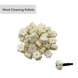50 Pack Chamber Mop Cleaning Pads Star Wool Felt Gun Brush Cleaning Kit Cleaning Pellets for .22Cal & .30Cal
