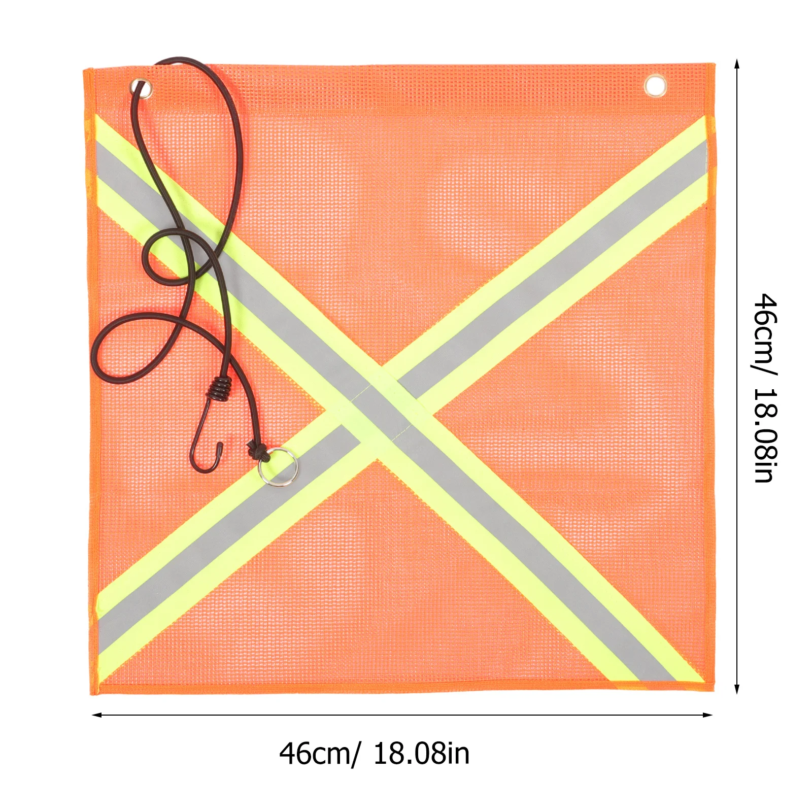 Reflective Flag For Night Car Signal Flag Pvc Polyester Waterproof Sun Resistant Rear Visibility