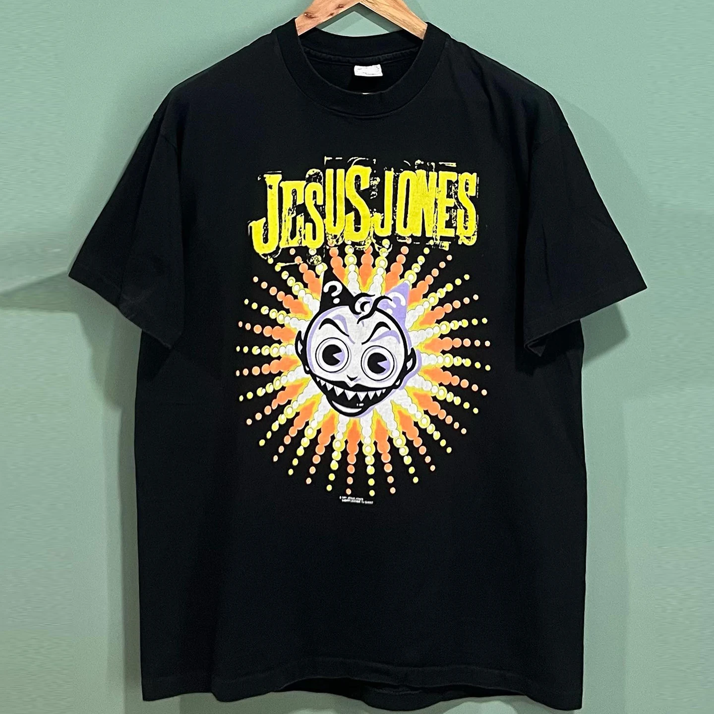 

Jesus Jones Alternative Rock Band Men's and Women's Short-sleeved T-shirts Y2k American Pure Cotton Round Neck