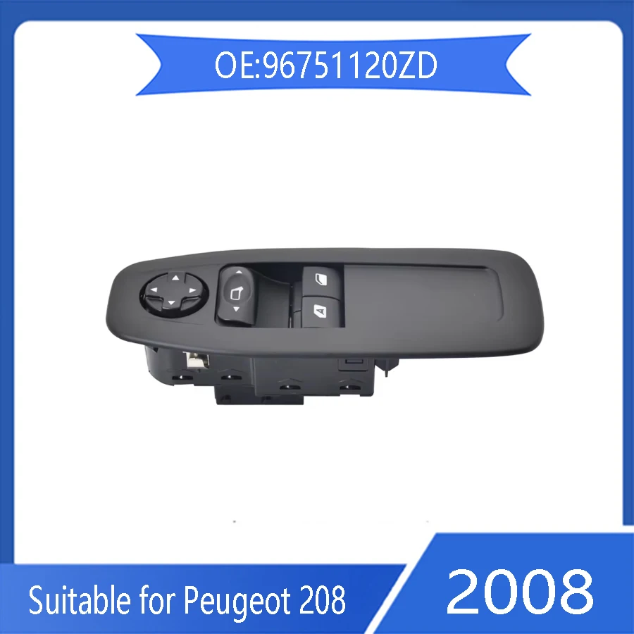 Suitable for Peugeot 208 3008 5008 lifter switch 96751120ZD power window control master switch 2008 automotive accessories