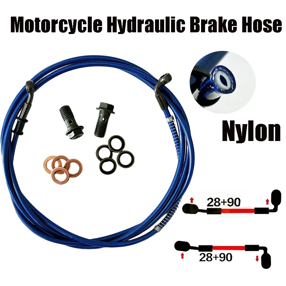 

10mm Banjo AN3 100mm-5000mm Motorcycle Hydraulic Brake Hose Line Cable For Universal Brake Hose Racing Cars Bolts Screw Hose