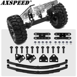 AXSPEED 1Pair Steel Leaf Springs Front Rear Suspension Bar for 1/10 RC Rock Crawler Car RC 4WD D90 Upgrade Parts