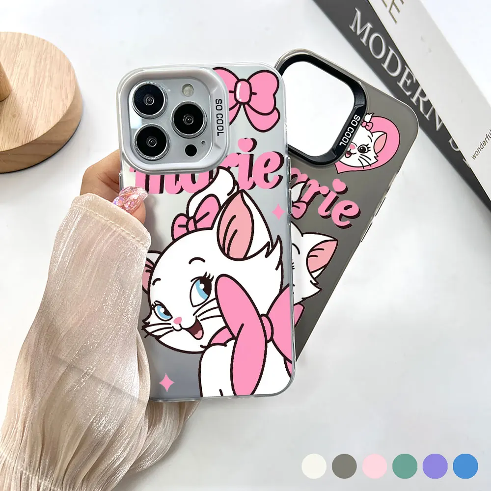 

Disney Cute Marie Cat Cartoon Phone Case For OPPO Reno 10 8T 7 7Z 6 5 A98 A94 A78 A76 A74 A58 A57 A55 A38 A37 A31 A17 A96 Cover