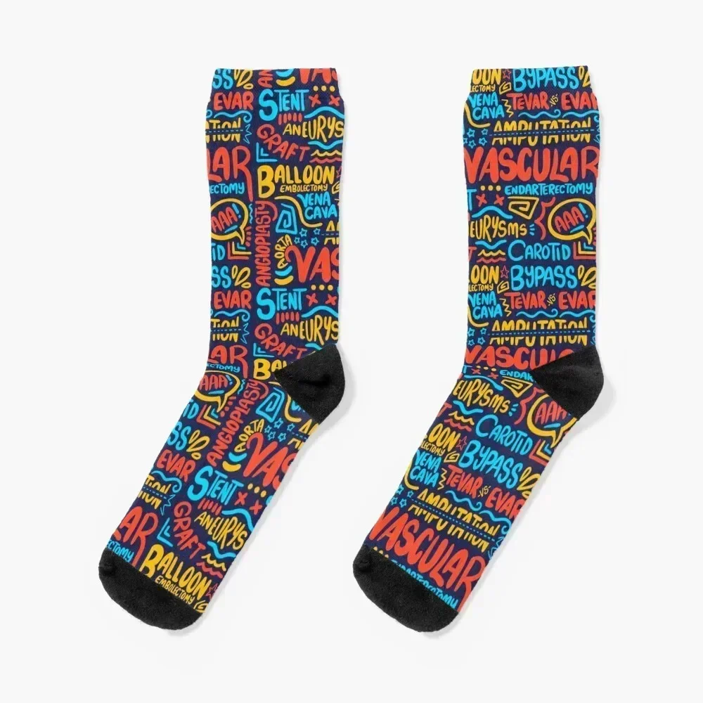 

Vascular Surgery Scribbles Socks Soccer retro Stockings compression Boy Child Socks Women's
