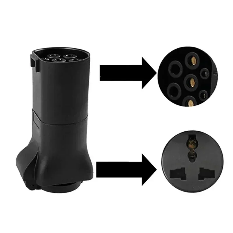 V2L Déchargeur TYPE 2 IEC62196-2 à 220V Universel EU Schuko Prise EV Voiture Déchargeur Adaptateur pour Hyundai Kia